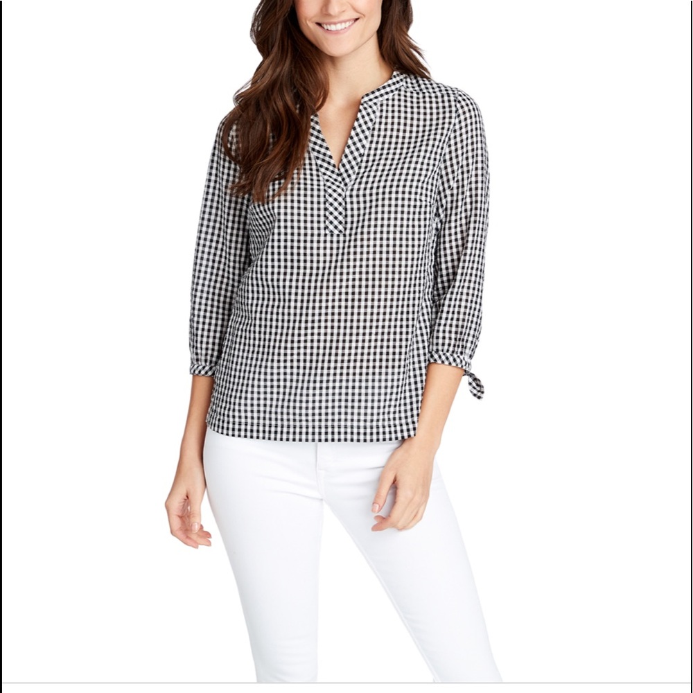 Vineyard Vines gingham seersucker top, NWT, XS